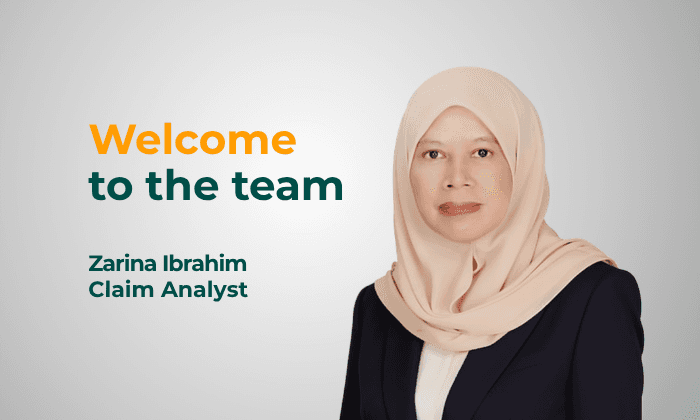 Mandarin Re Welcomes Zarina Ibrahim as Claim Analyst