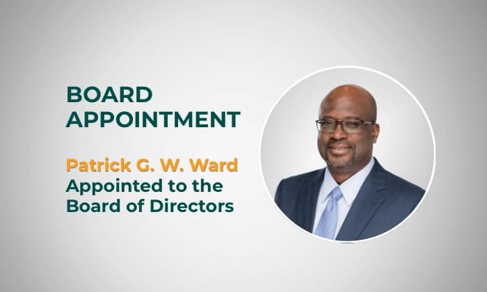 Mandarin Re Appoints Patrick G. W. Ward to Its Board of Directors