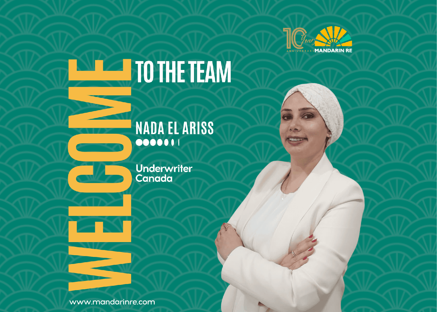 Mandarin Re is delighted to announce the addition of Nada Afif El Ariss to its Reinsurance team.