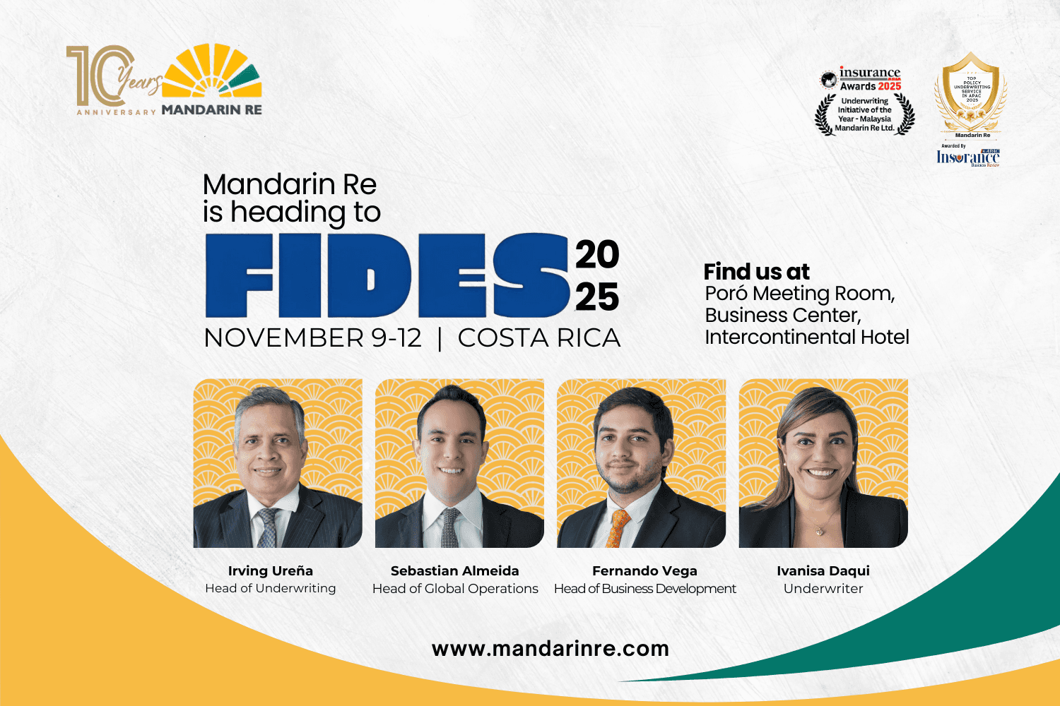Mandarin Re to Participate in FIDES 2025 in Costa Rica